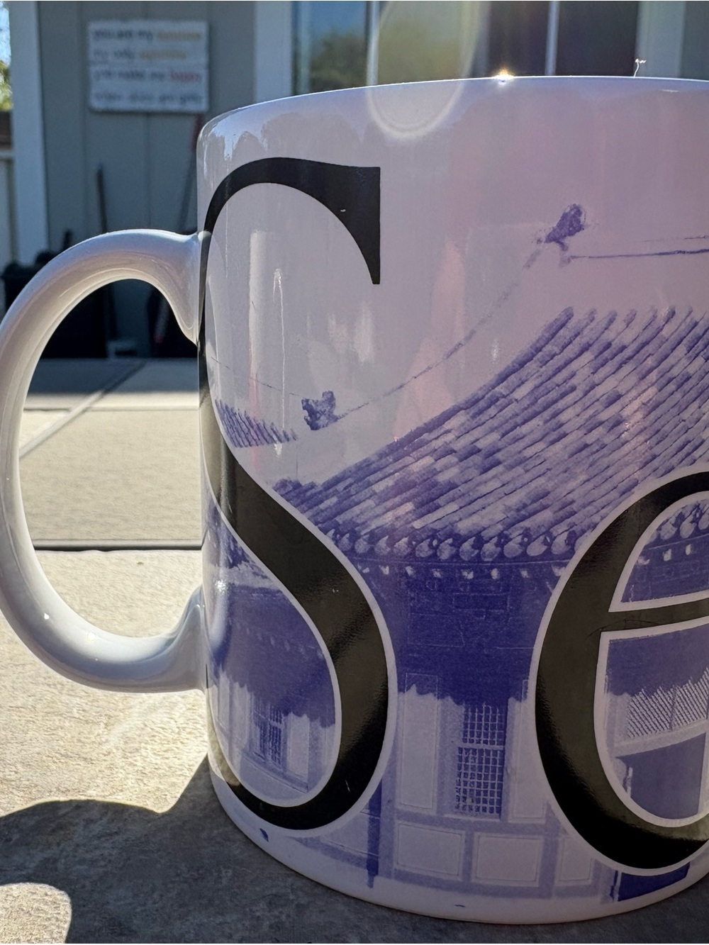 Starbucks Seoul City Mug collection series in Purple and White